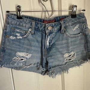 Blue Jean shorts.